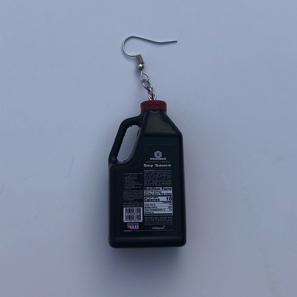 Mini Brands Soy Sauce Jug Earrings 🔍 - Picture 3 of 3